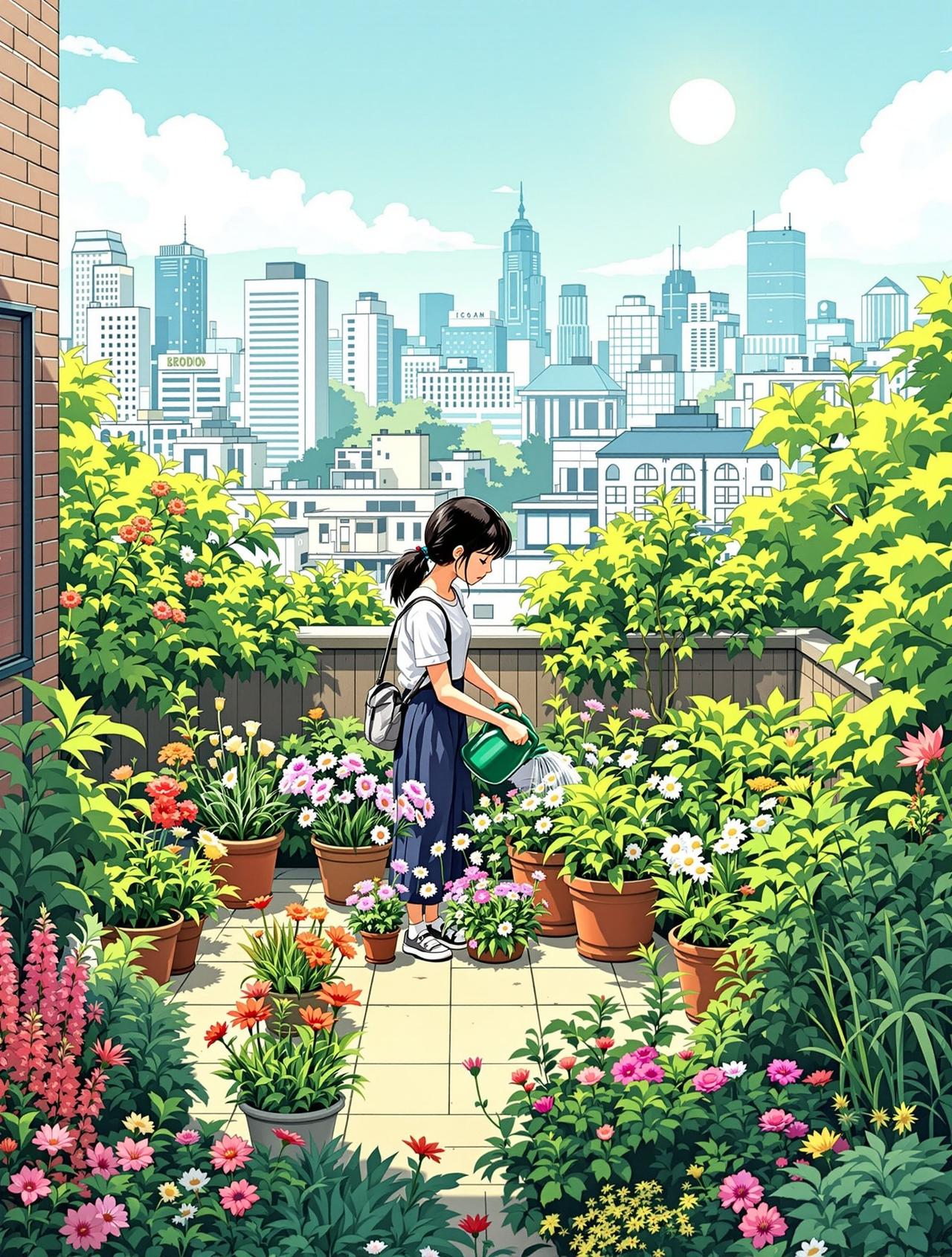 樱花漫画网原创漫画《楼顶花园》- 都市、治愈、日常题材漫画在线阅读